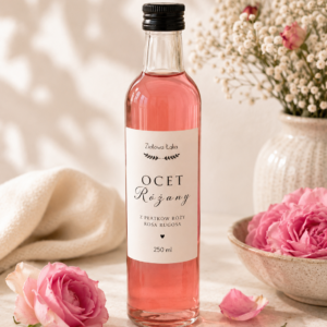 Ocet z płatków róży Rosa rugosa – naturalny ocet różany 250 ml