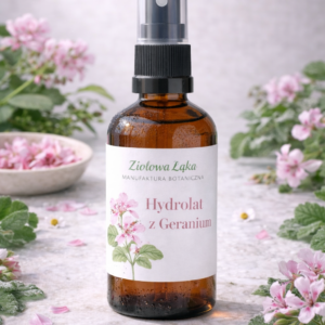 Hydrolat z Geranium na skórę dojrzałą i regenerację - naturalna tonizacja 100ml