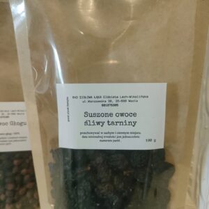 OWOCE ŚLIWY TARNINY SUSZONE 100G