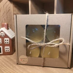ZESTAW DUŻE PODGRZEWACZE "TEALIGHT" Z WOSKU PSZCZELEGO
