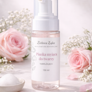 Różana pianka myjąca do twarzy – nawilżająca | 150 ml