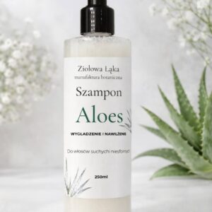 Szampon aloesowy nawilżający do włosów suchych – nawilżenie i wygładzenie 250 ml
