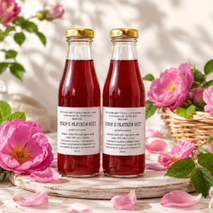 Syrop z płatków róży Rosa rugosa – naturalny syrop różany 200 ml