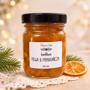 Konfitura z pigwy i pomarańczy 100 ml – Ziołowa Łąka