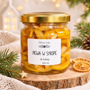 Pigwa w syropie do herbaty 200 ml – Ziołowa Łąka